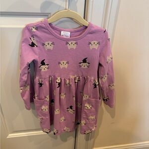 Hanna Andersson toddler girl cat dress